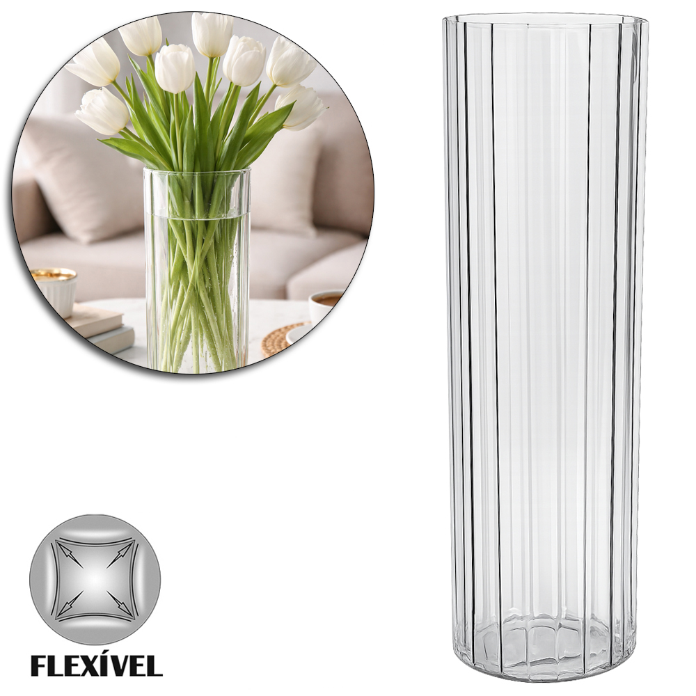 VASO DE PLASTICO PET FLEXIVEL REDONDO 29,5X10CM DE Ø