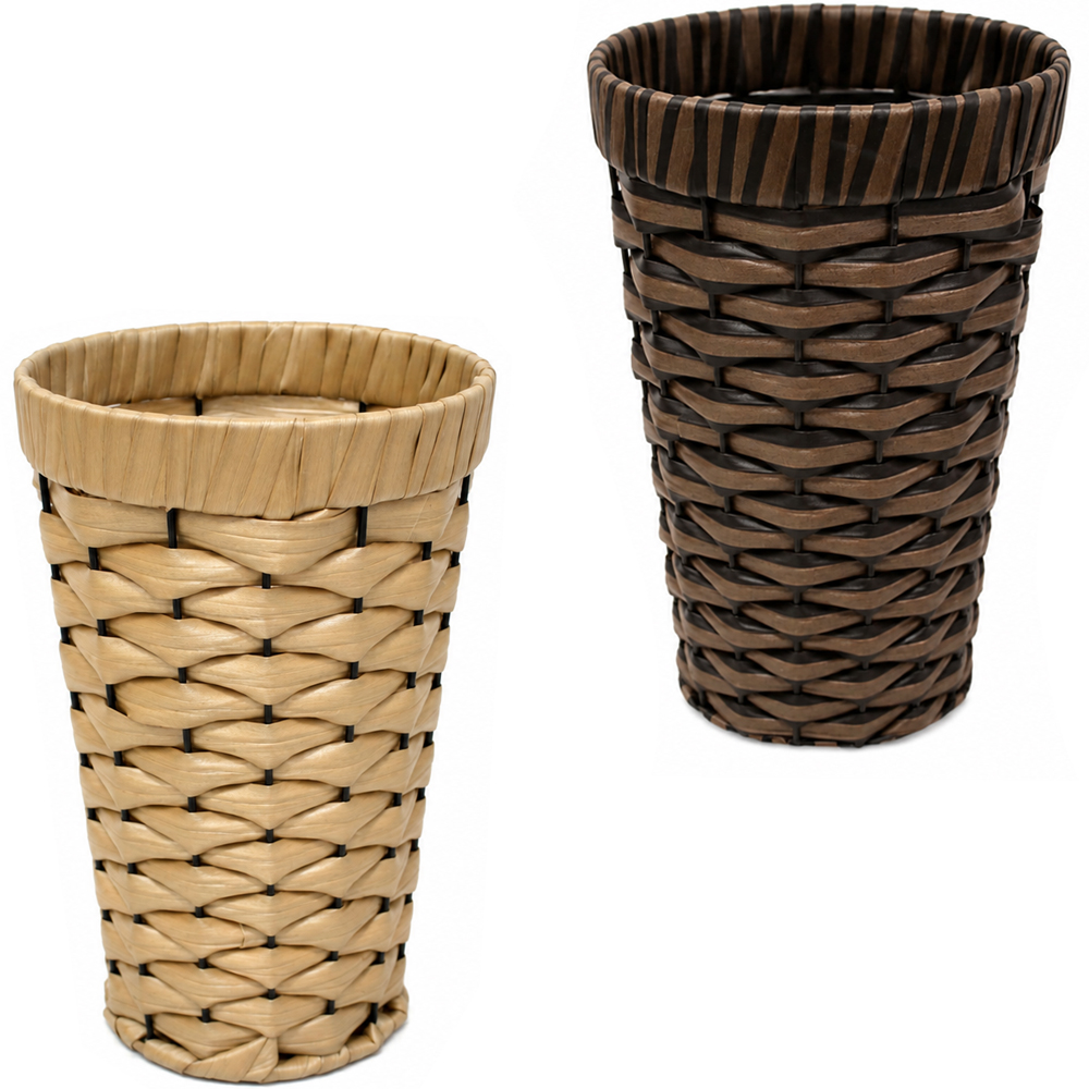 VASO DE PLASTICO / METAL TIPO VIME REDONDO 25X15CM DE Ø