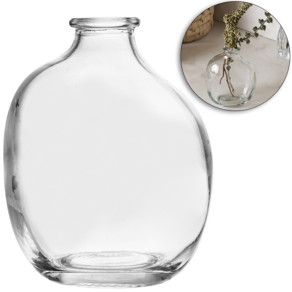 VASO DE VIDRO ORGANICS 11X9X5,5CM WOLFF