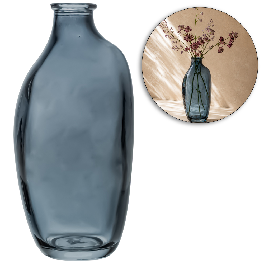 VASO DE VIDRO ORGANICS FUME 15X7X5,5CM WOLFF