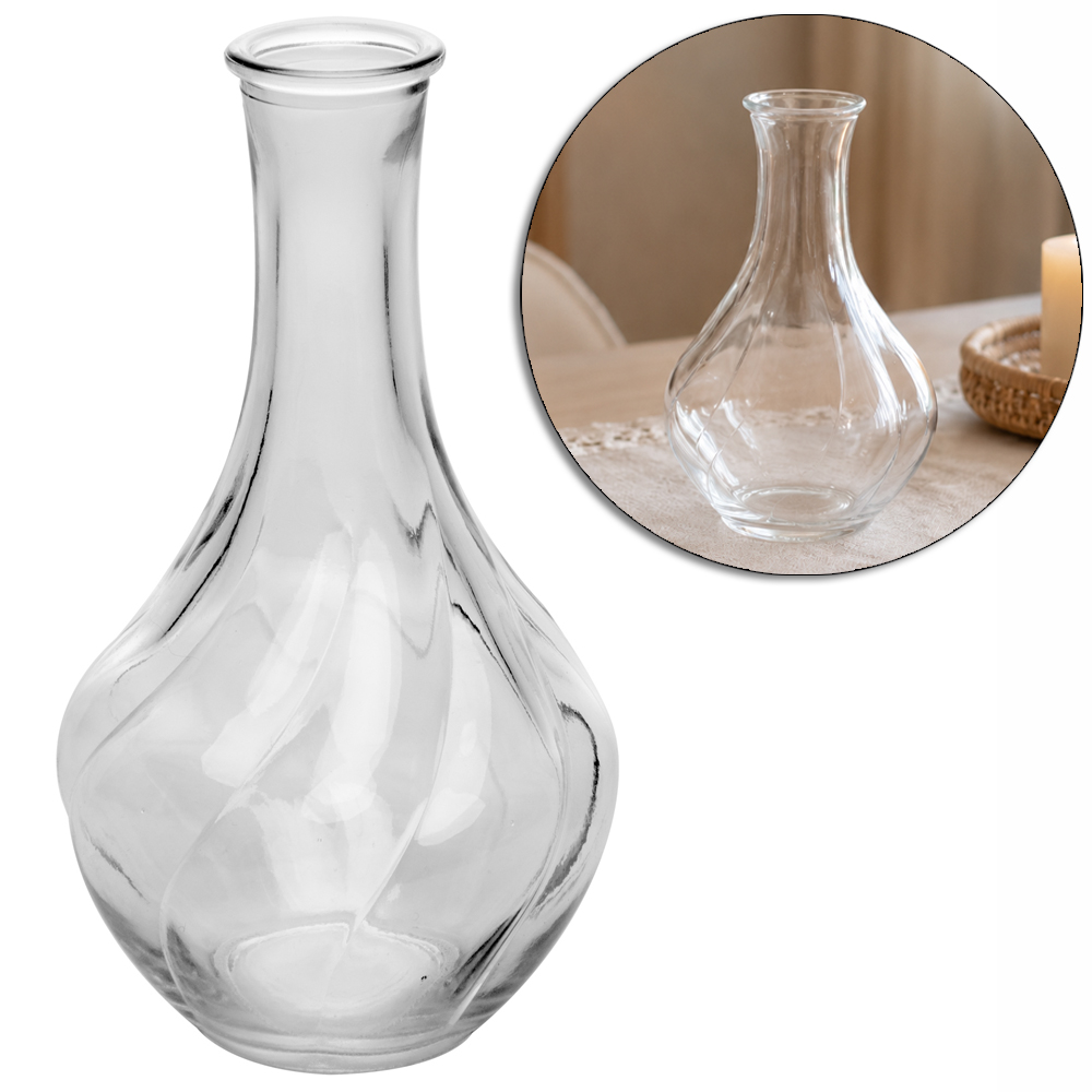 VASO DE VIDRO REDONDO PUMPIKIN 17X9,5CM
