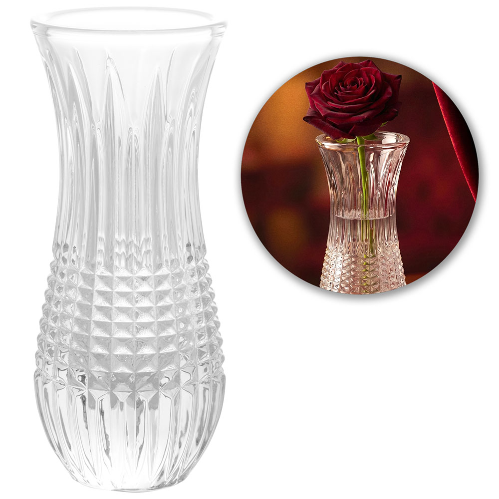 VASO DE VIDRO REDONDO QUEEN 15X6CM DE Ø WOLFF