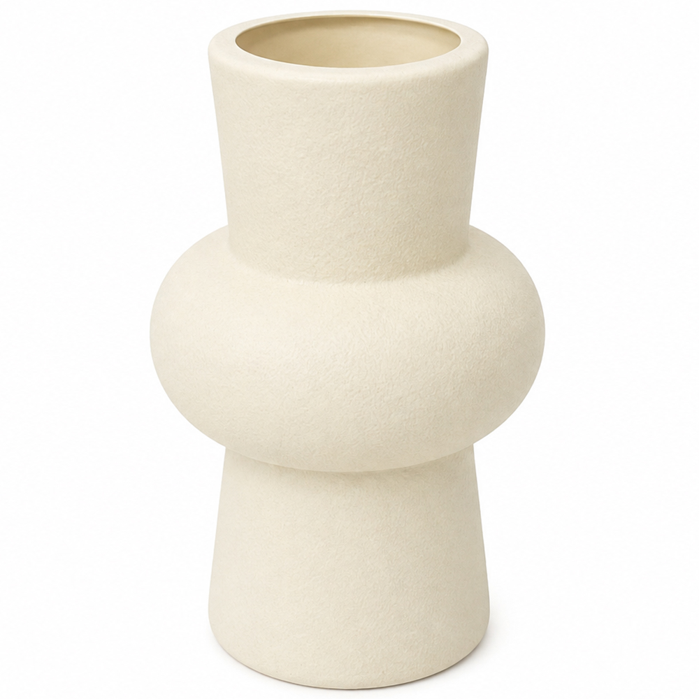 VASO DECORATIVO DE PLASTICO REDONDO 16,5X10CM DE Ø