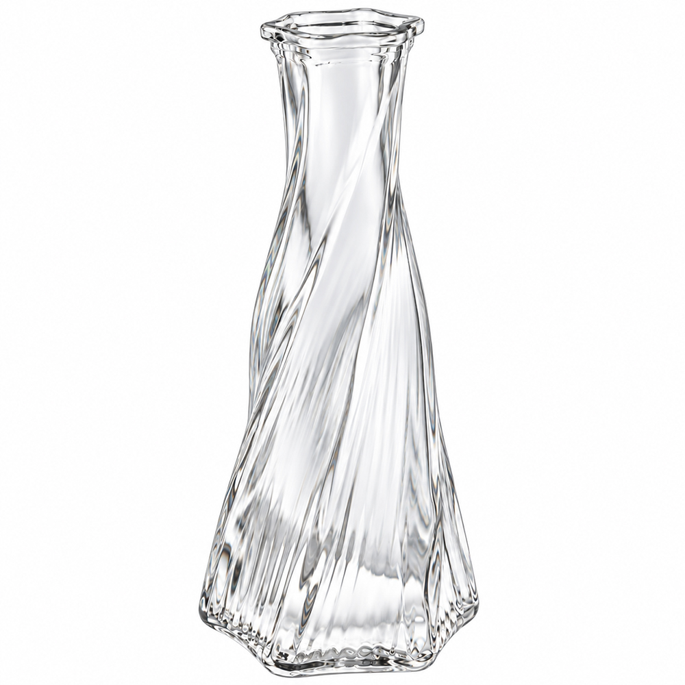 VASO DE VIDRO SEXTAVADO 19X9X5CM