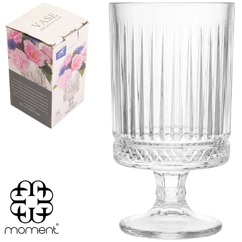 VASO DE VIDRO REDONDO 386ML 14,9X8,3CM DE Ø