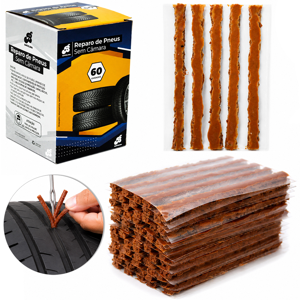 REFIL MACARRAO P/REPARO DE PNEU C/60 PCS 10CMX6MM