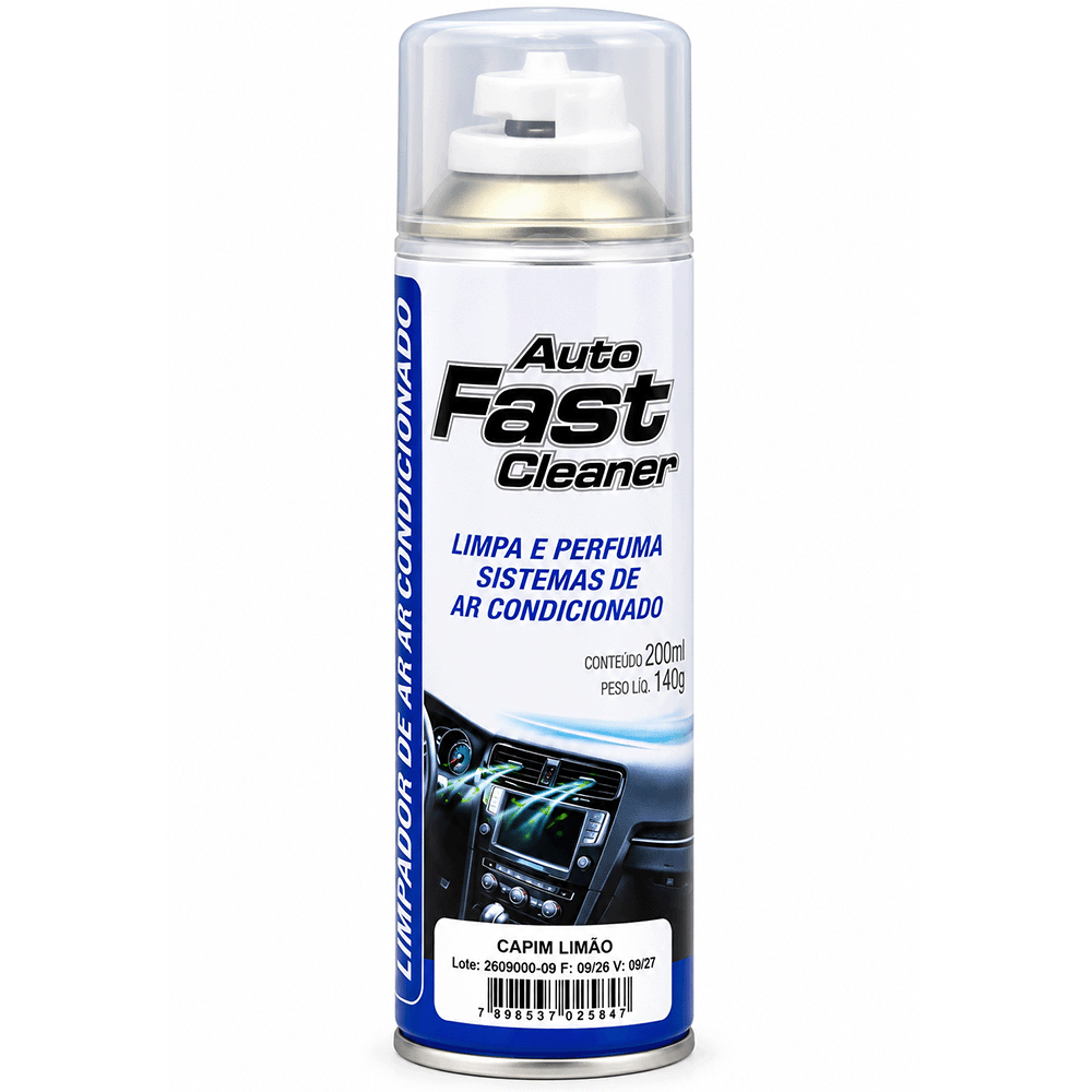 LIMPA AR CONDICIONADO AUTO FAST CLEANER LIMPA E PERFUMA SISTEMAS DE AR CONDICIONADO CLASSIC 