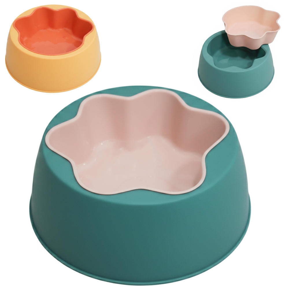 COMEDOURO / BEBEDOURO DE PLASTICO PATA 400ML 6,5X18CM DE Ø