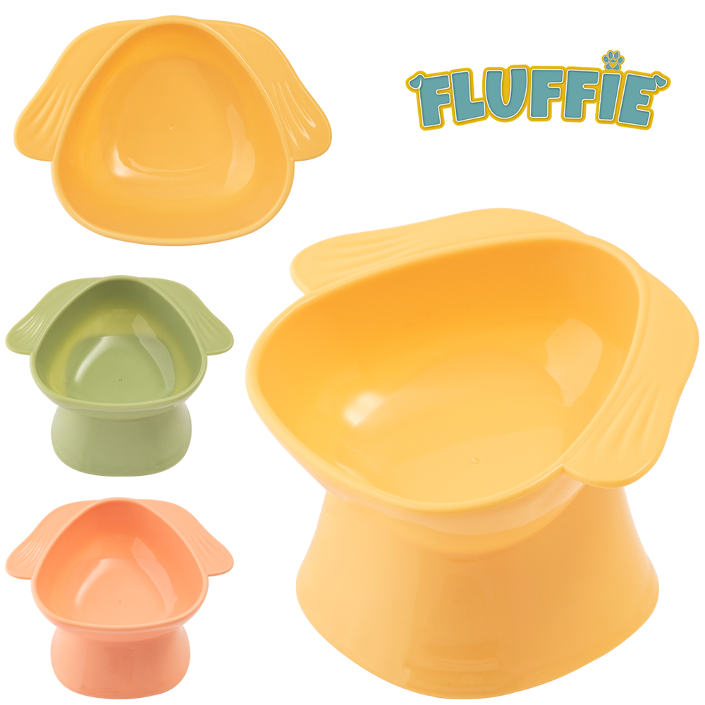 COMEDOURO / BEBEDOURO DE PLASTICO CACHORRO 410ML 19X14X9CM