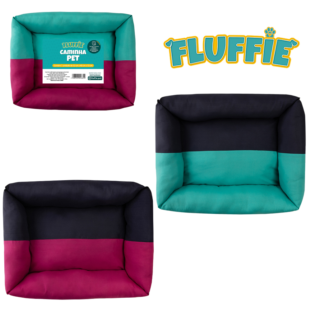 CAMA COLCHONETE PARA PET M FLUFFIE 52X40X13CM