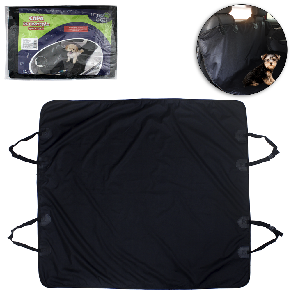 CAPA DE PROTECAO PARA VIAGEM IMPERMEAVEL PARA BANCO DE AUTOMOVEL 138X132CM IMPO PET