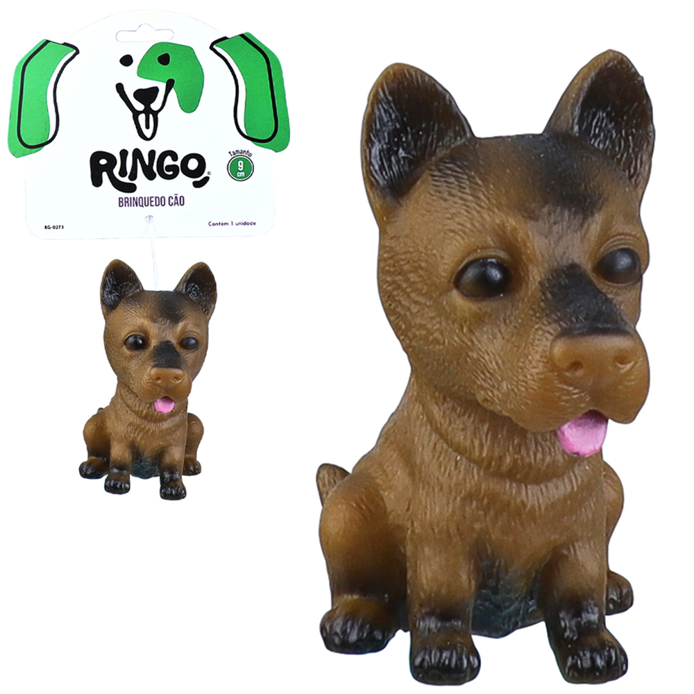 BRINQUEDO PARA CACHORRO MODELO CACHORRO DE PVC COM SOM 9X6X5CM