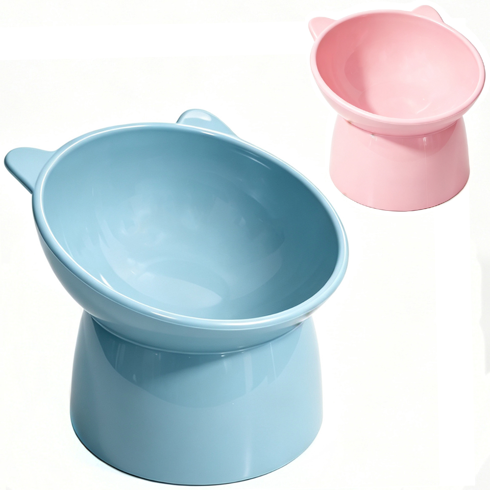 COMEDOURO / BEBEDOURO DE PLASTICO GATO 200ML 13X13X11,5CM