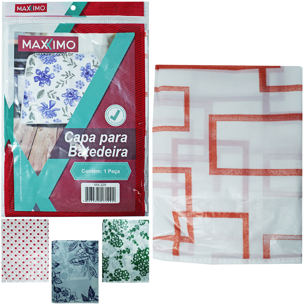 CAPA DE PLASTICO PE PARA BATEDEIRA ESTAMPAS SORTIDAS 52X37CM