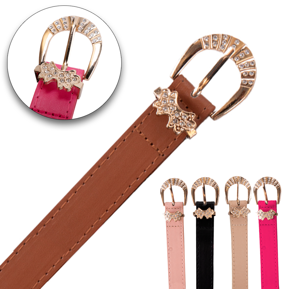 CINTO FEMININO DE PU GWEN BITOLA 2,5CM