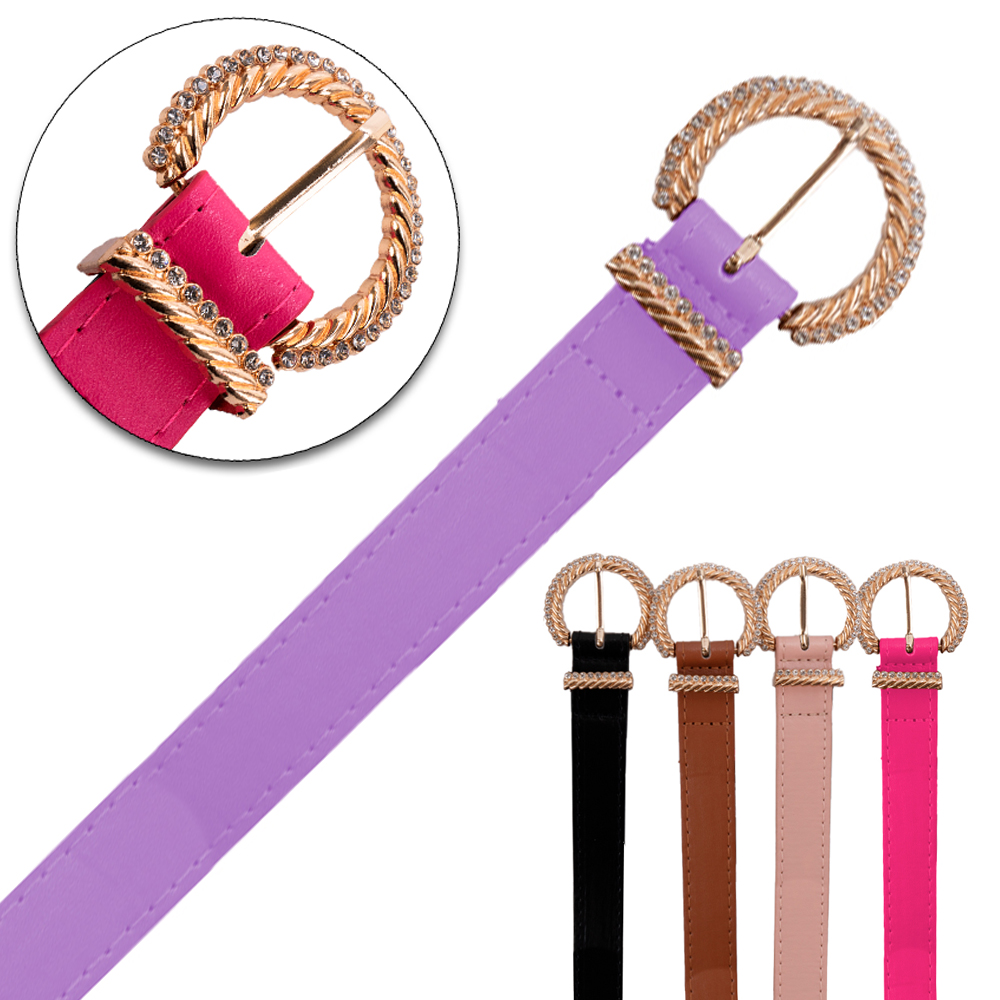 CINTO FEMININO DE PU GWEN BITOLA 2,5CM