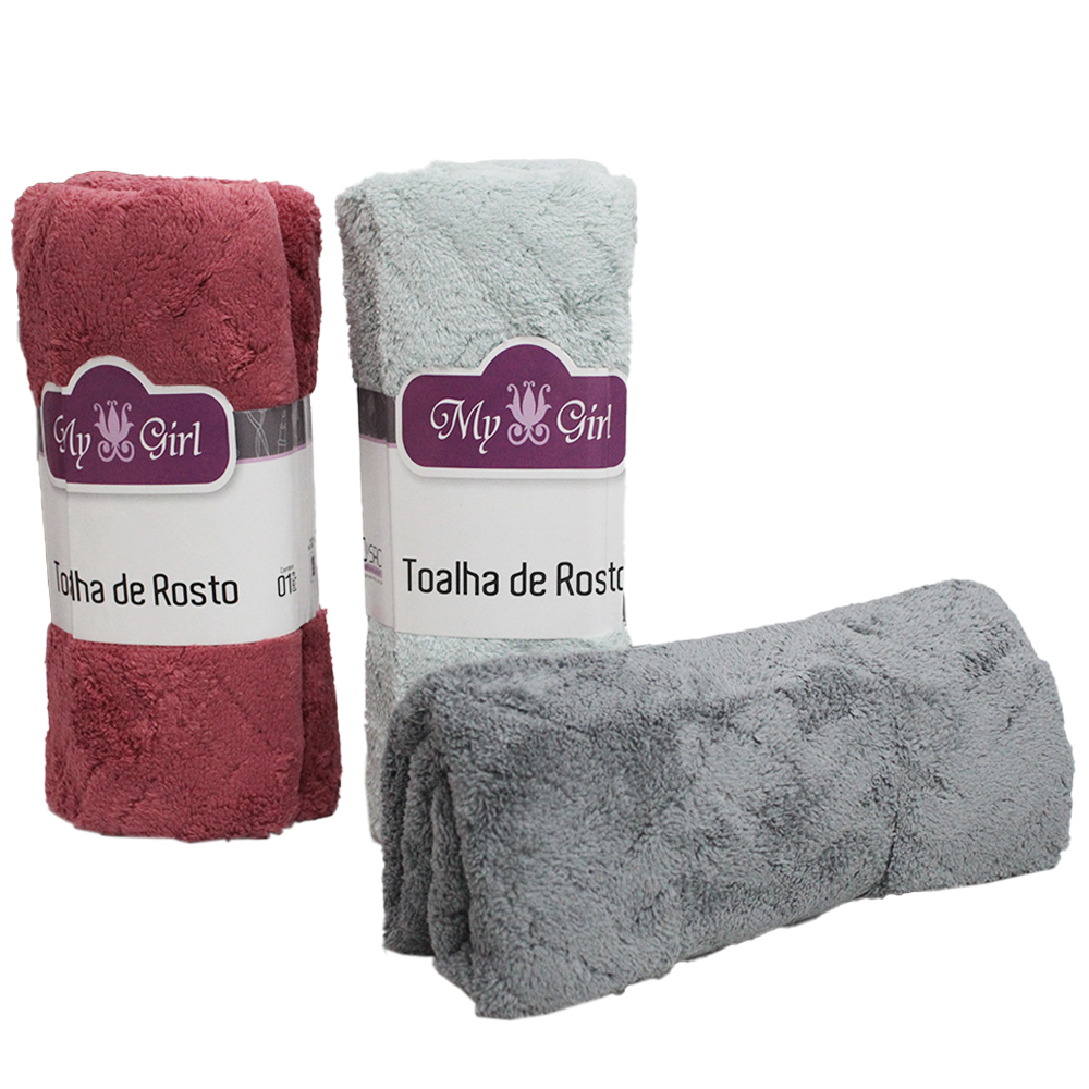 TOALHA DE ROSTO DE POLIESTER RETANGULAR 76X35CM