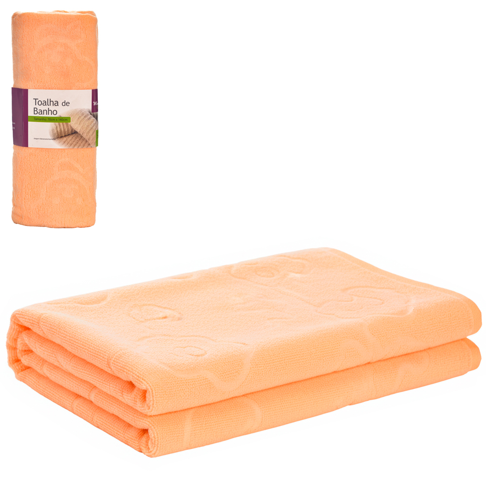TOALHA DE BANHO DE POLIESTER 70X140CM