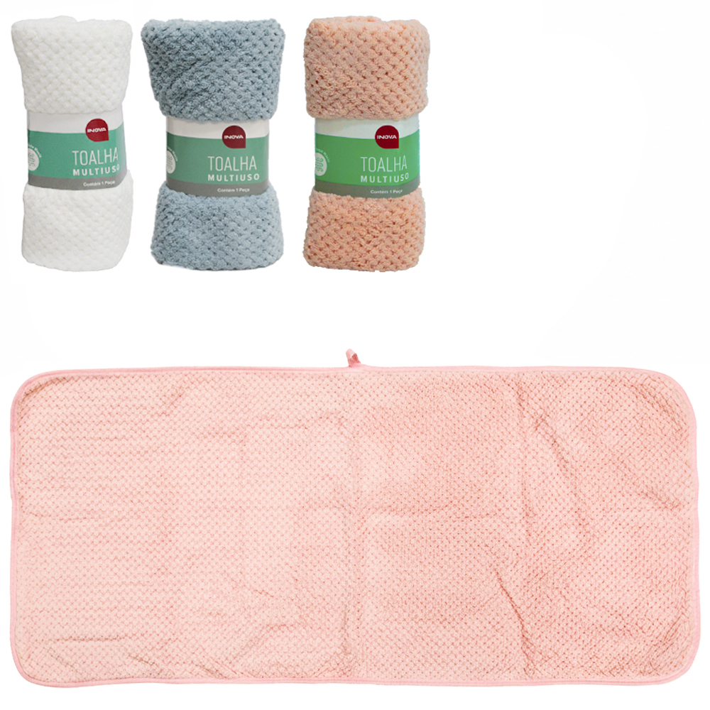 PANO / TOALHA DE LIMPEZA DE POLIESTER MULTIUSO 75X35CM