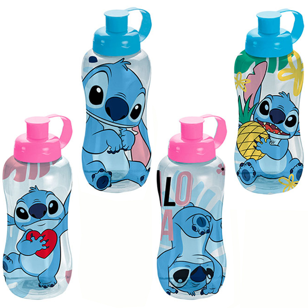 GARRAFA SQUEEZE SLEEVE DE PLASTICO PET STITCH COM TAMPA E ALCA 550ML