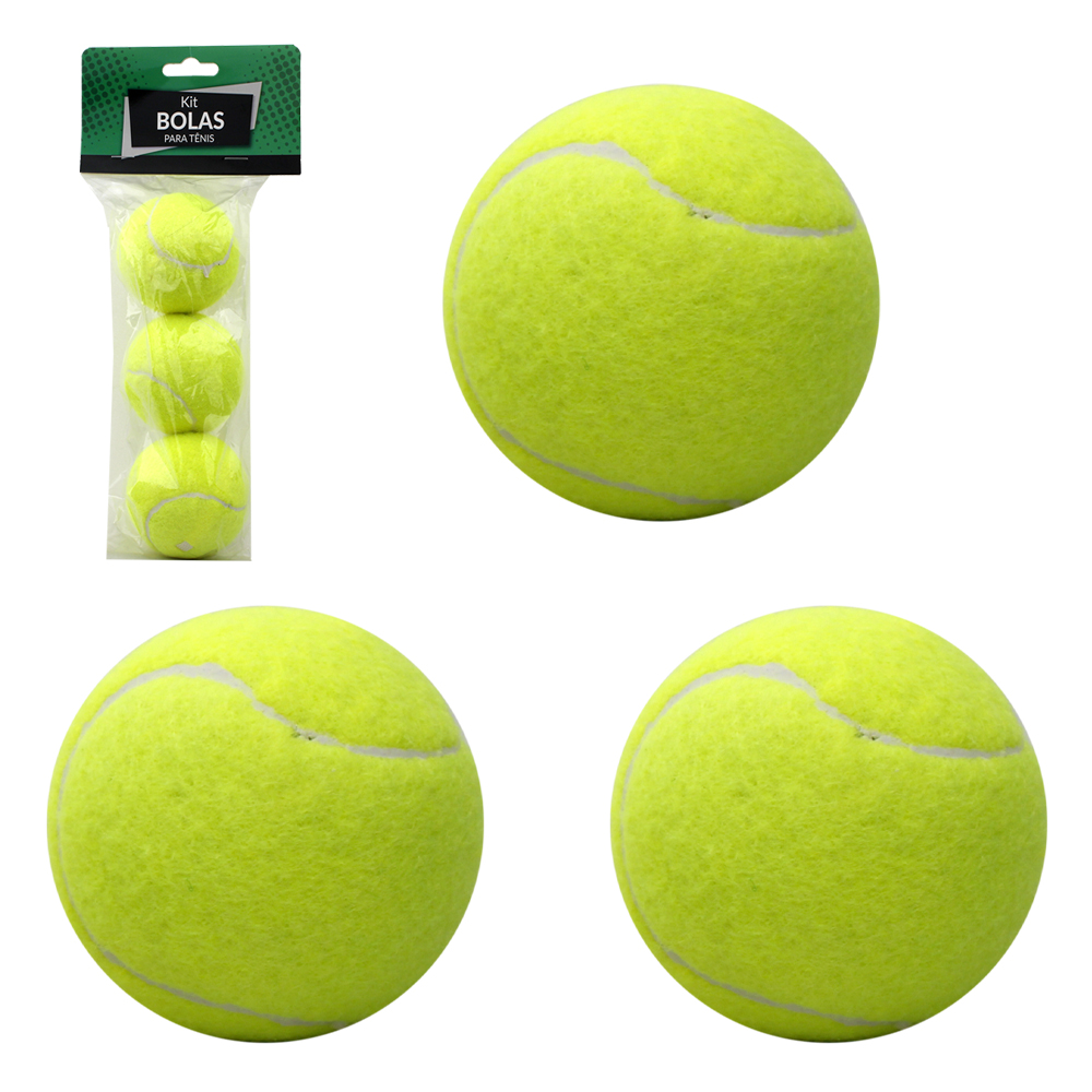 BOLA DE TENIS COM 3 PECAS 6,3CM DE Ø 