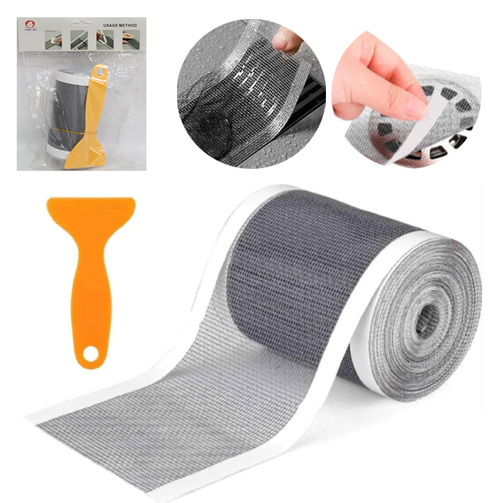 FILTRO ADESIVO DE PVC PARA RALO 5MX10CM + ESPATULA DE PLASTICO 12,5X5,5CM