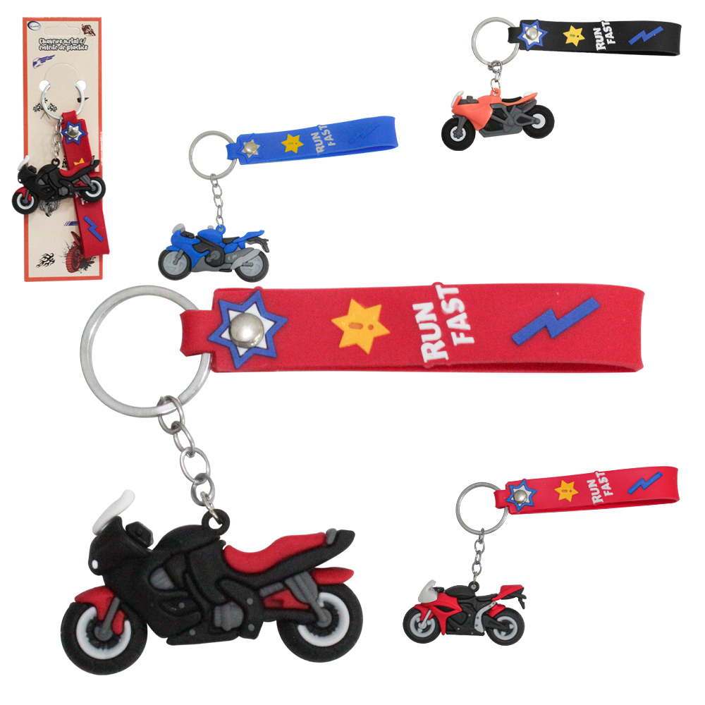 CHAVEIRO EMBORRACHADO DE PVC MOTO