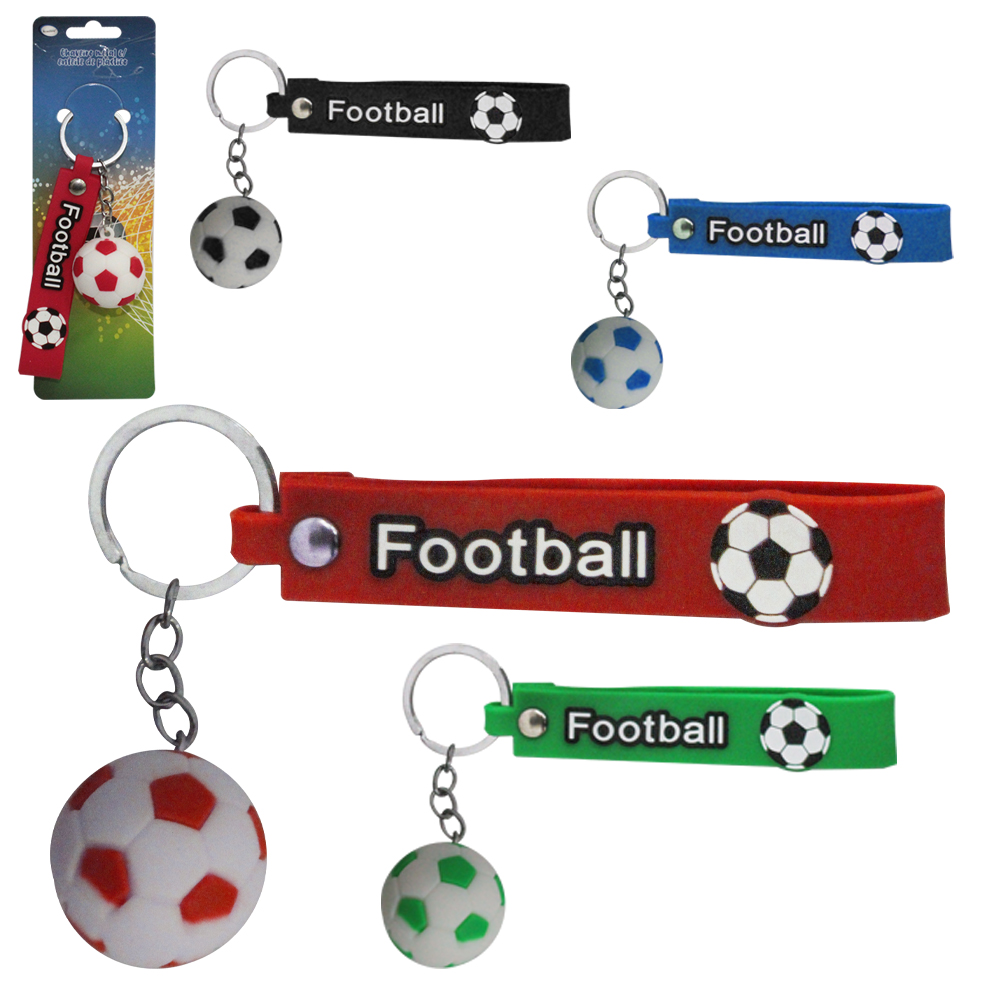 CHAVEIRO EMBORRACHADO DE PVC BOLA DE FUTEBOL