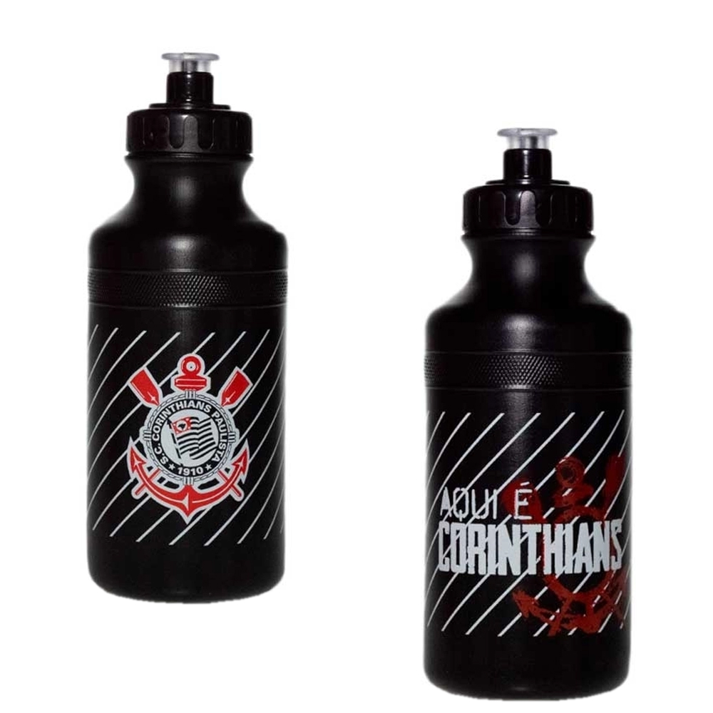 GARRAFA SQUEEZE DE PLASTICO PP CORINTHIANS 500ML