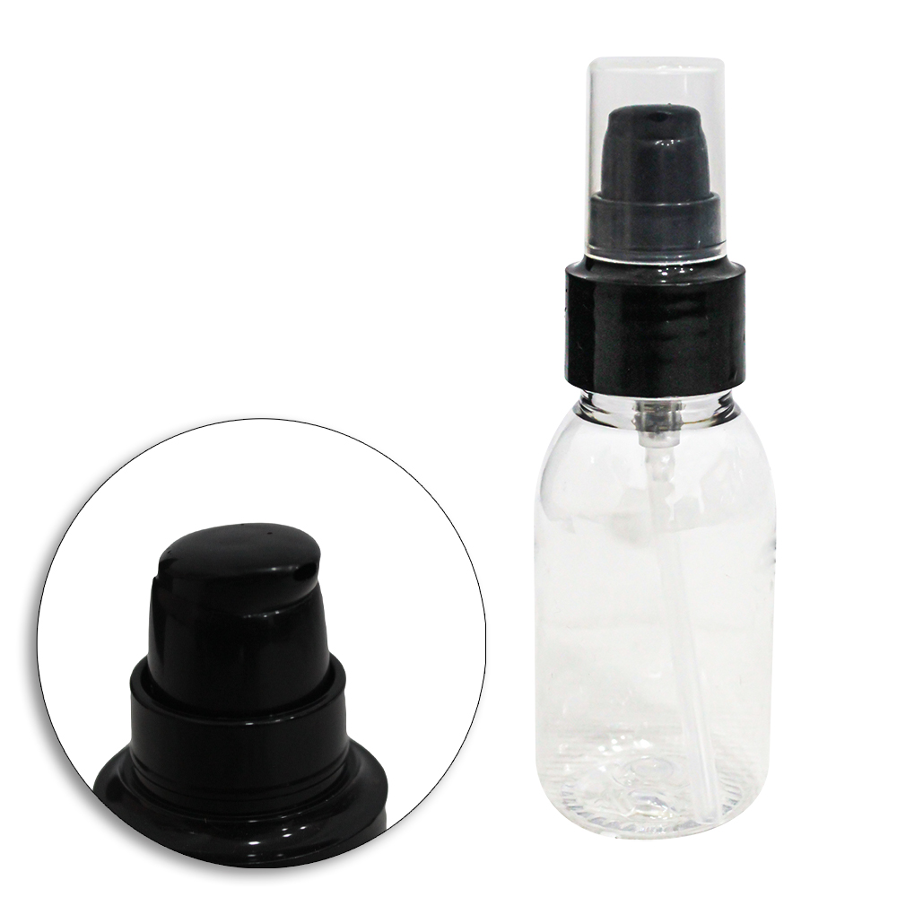 FRASCO VALVULA PUMP DE PLASTICO PARA VIAGEM COM TAMPA 60ML