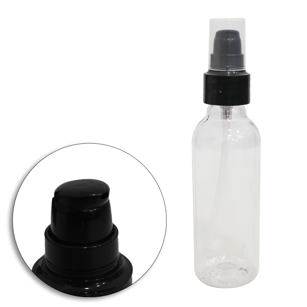 FRASCO VALVULA PUMP DE PLASTICO PARA VIAGEM COM TAMPA 120ML
