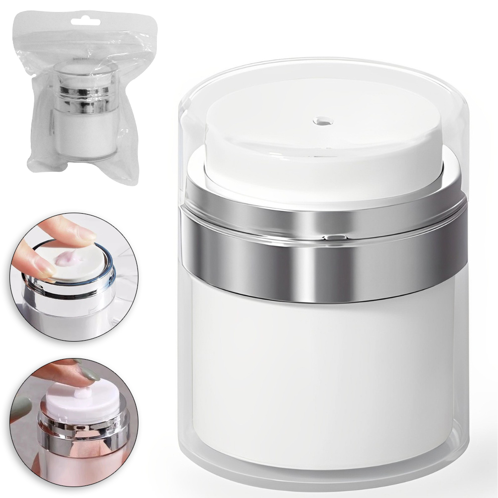 FRASCO VALVULA PUMP PRESSAO DE PLASTICO PARA VIAGEM COM TAMPA 50ML