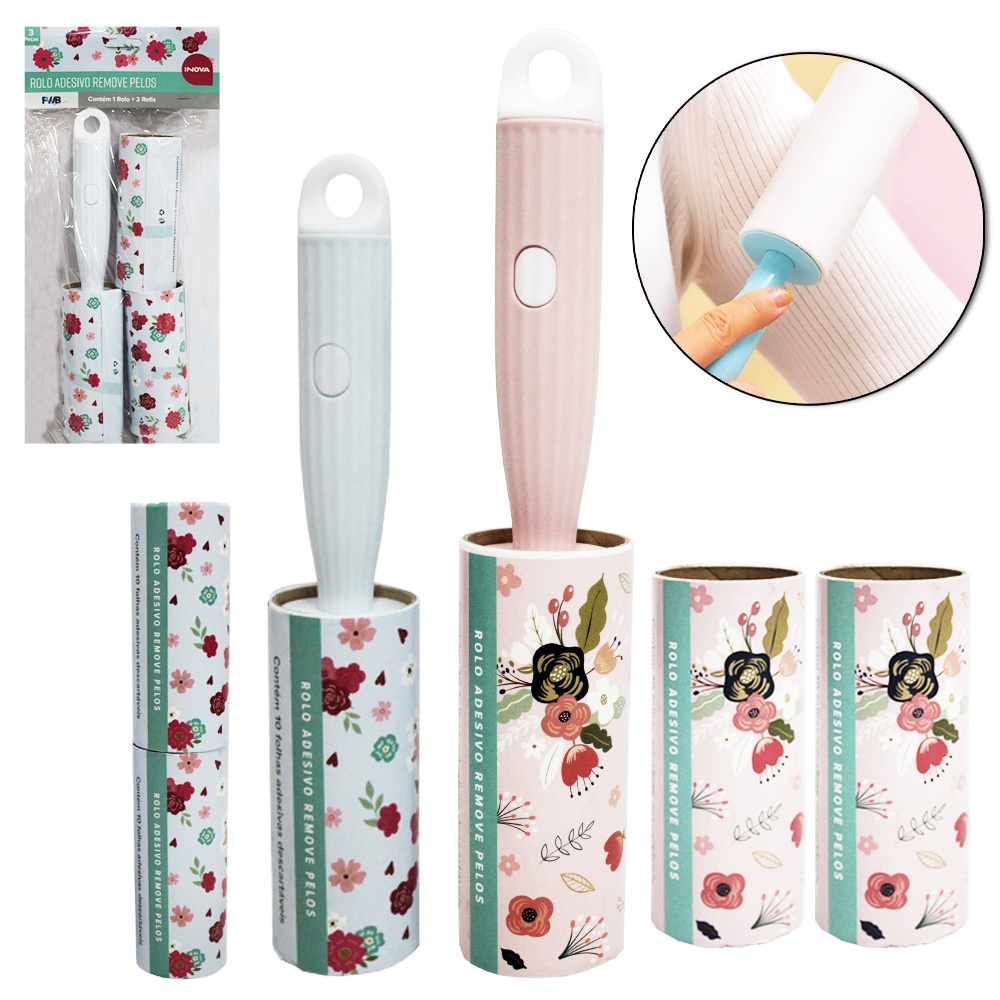 PAPA BOLINHA / TIRA PELO ROLO DESCARTAVEL INOVA COM 2 REFIS COM 10 FOLHAS