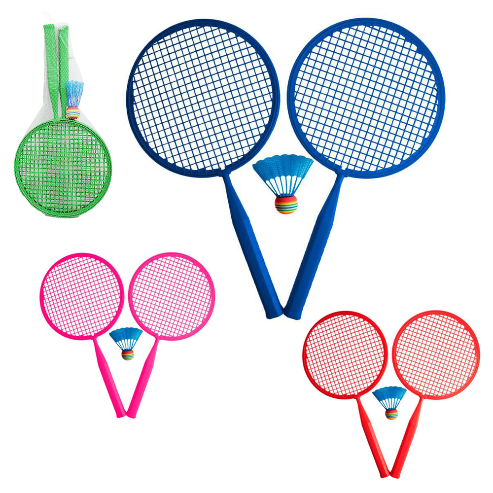 RAQUETE DE BADMINTON COM 2 PECAS + PETECA NA REDE