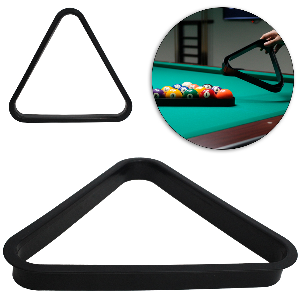 TRIANGULO DE PLASTICO PARA SINUCA / BILHAR 32X29CM