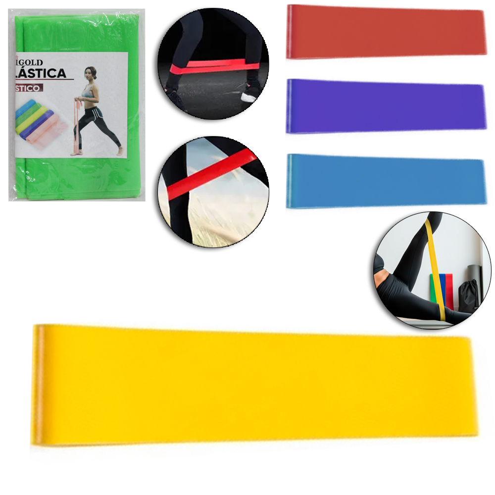 FAIXA ELASTICA PARA EXERCICIOS OMBRO / BRACOS/ABDOMEN / PERNAS 1,50MTX15CM