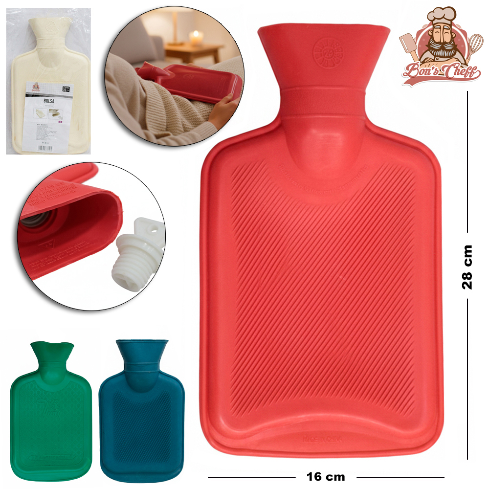 BOLSA TERMICA DE BORRACHA PARA COMPRESSA 1L