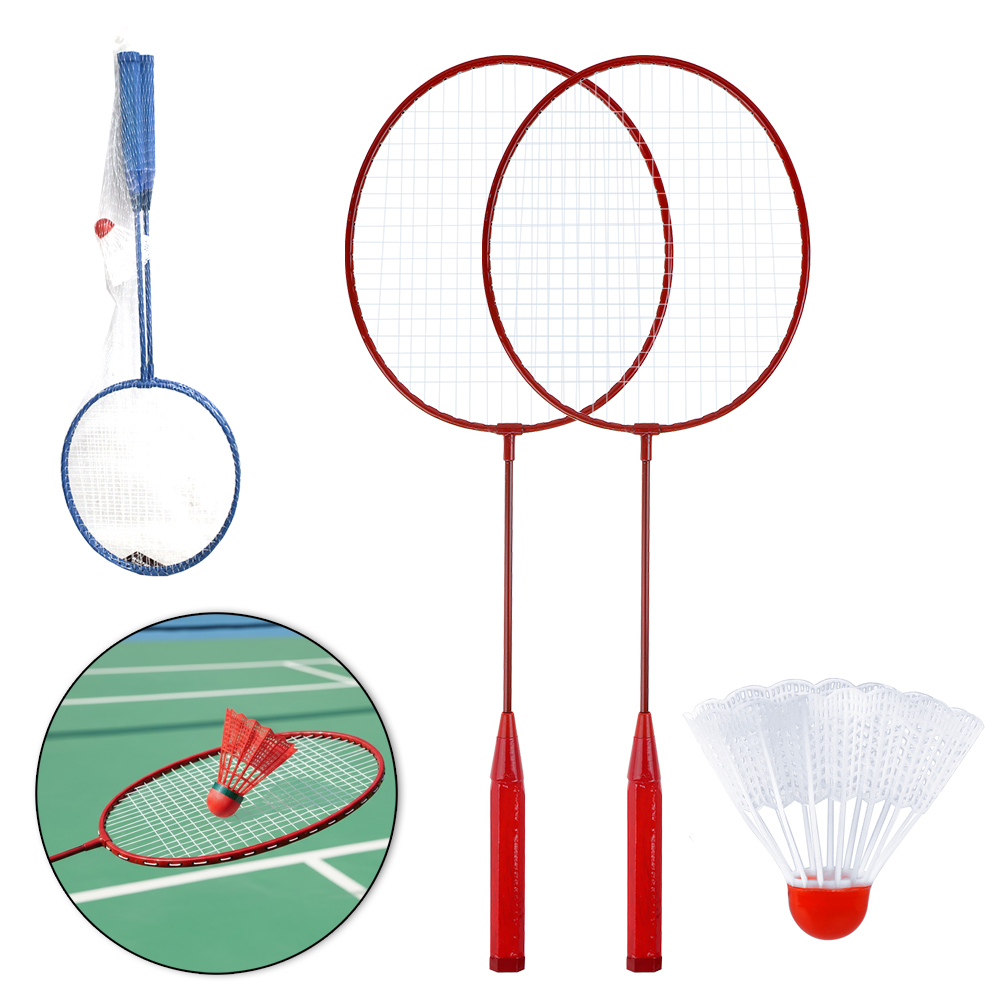 RAQUETE DE BADMINTON COM 2 PECAS + PETECA NA REDE