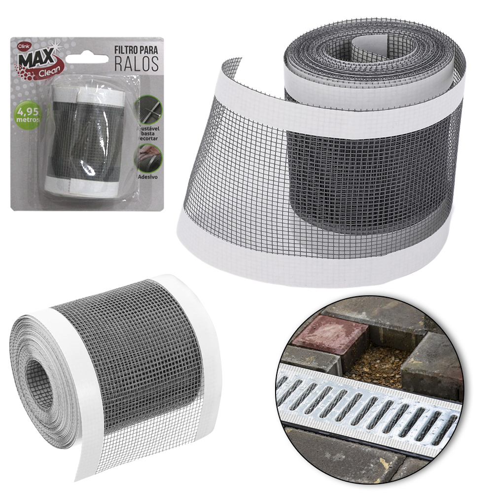 FILTRO ADESIVO DE FIBRA DE VIDRO PARA RALO MAX CLEAN 4,95MX6,8CM