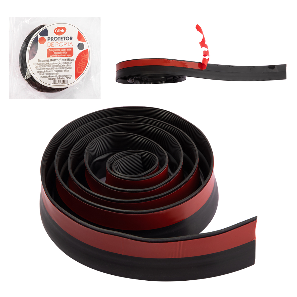 PROTETOR VEDA PORTA DE BORRACHA AUTOADESIVO 1,04MTSX29MM