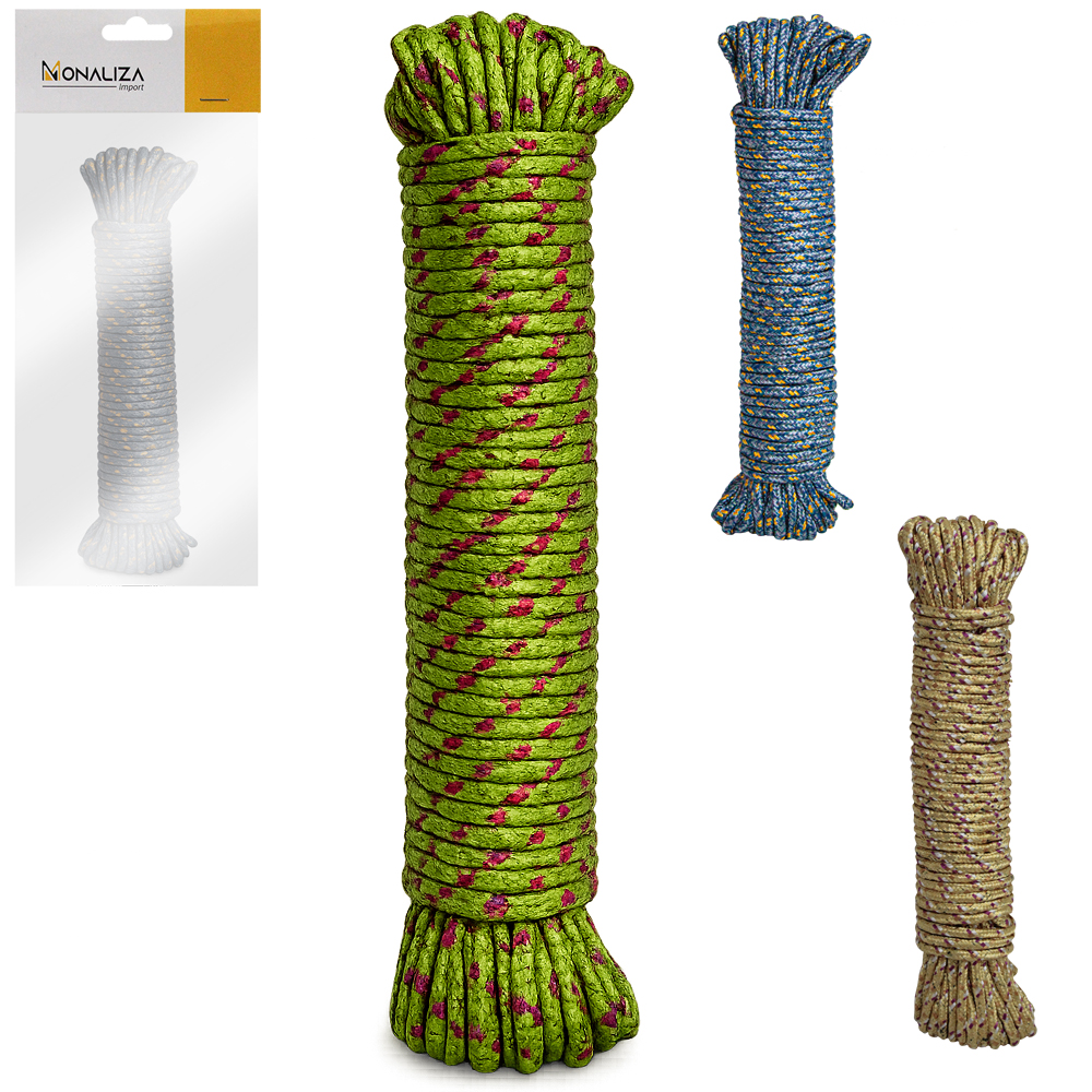 CORDA DE NYLON MESCLADA PARA VARAL COLORS 19,5MX4MM