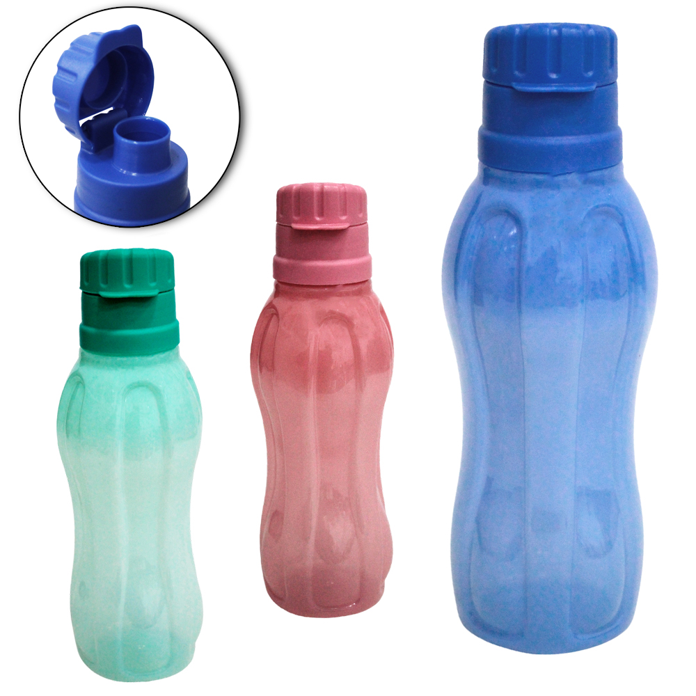 GARRAFA SQUEEZE DE PLASTICO PET REDONDO CONSTELACAO RUBI COM TAMPA 350ML STTW