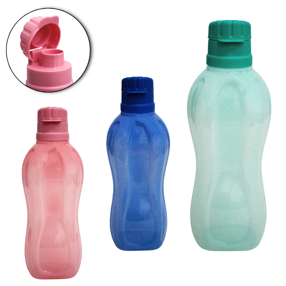 GARRAFA SQUEEZE DE PLASTICO PET RETANGULAR CONSTELACAO CANDY COM TAMPA 700ML STTW