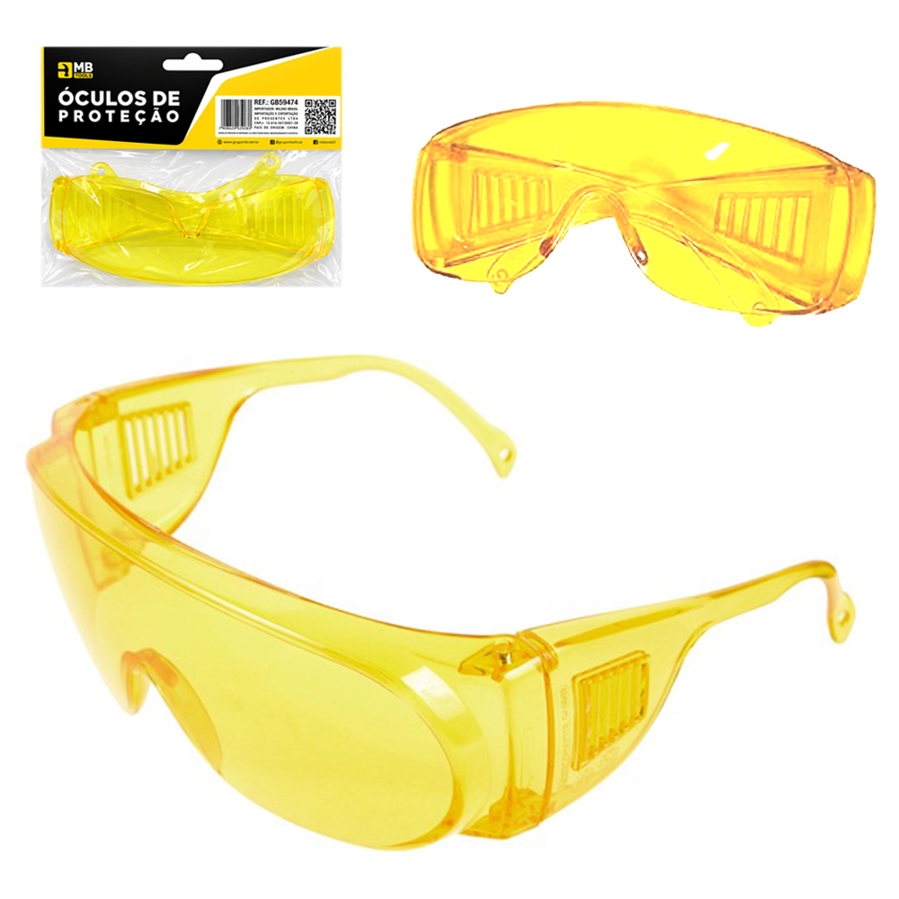 OCULOS DE PROTECAO LENTE AMBAR MB TOOLS