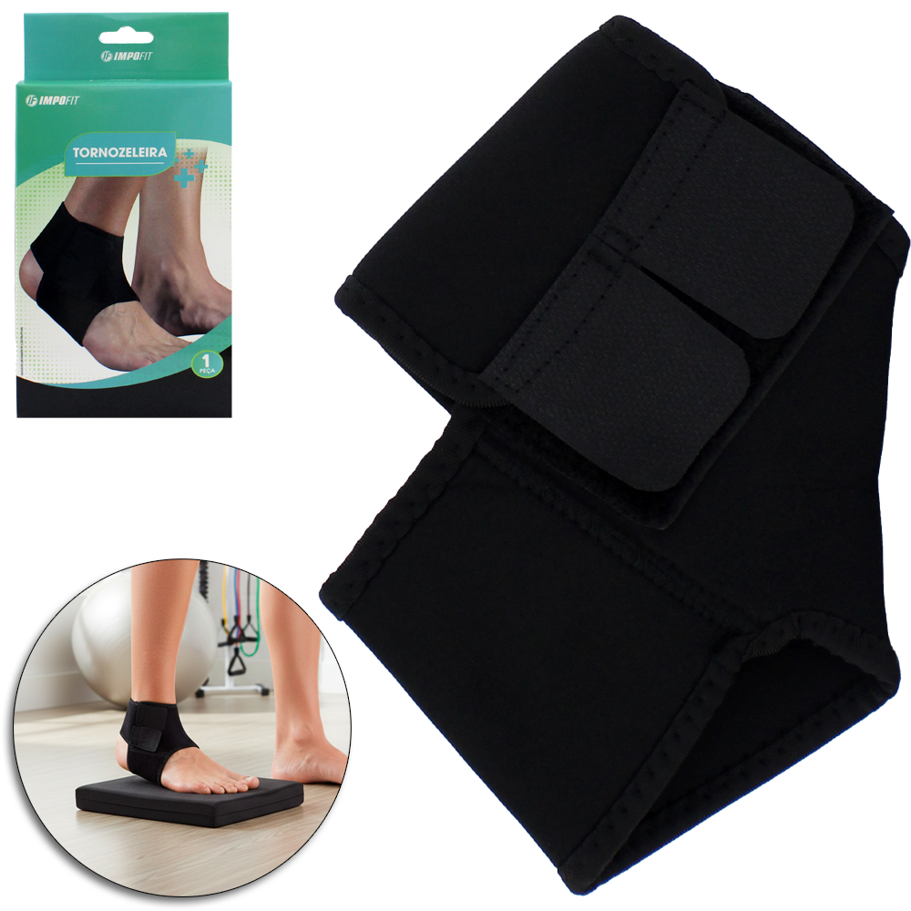 TORNOZELEIRA DE NEOPRENE COM VELCRO AJUSTAVEL IMPOFIT