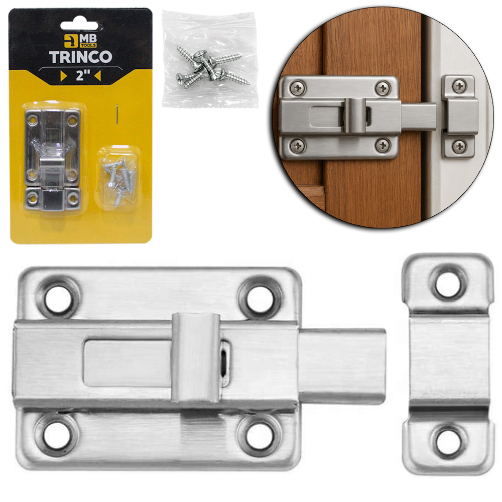 TRINCO FECHO DE ACO PARA PORTA 2'' MB TOOLS