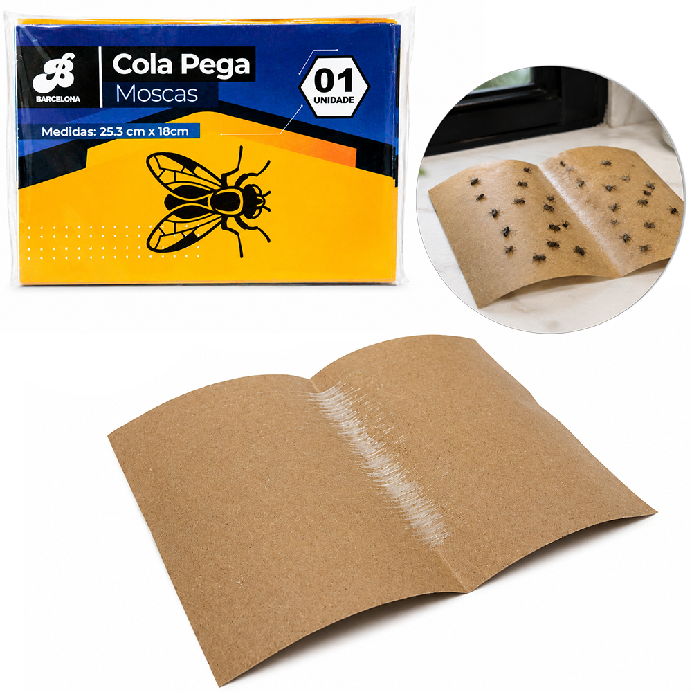 COLA PEGA MOSCAS 25,3X18CM