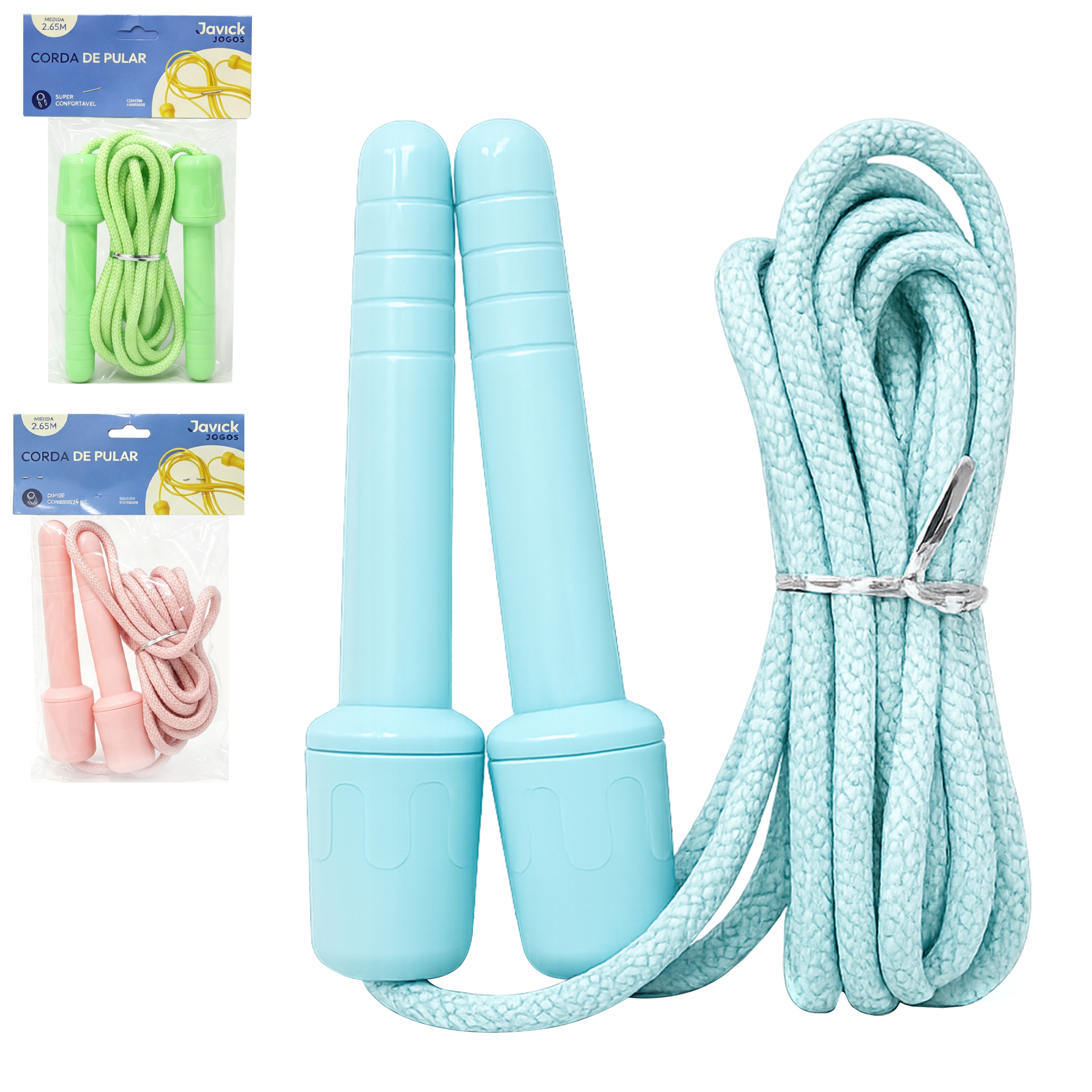 PULA CORDA COM EMPUNHADURAS DE PLASTICO 2,65M