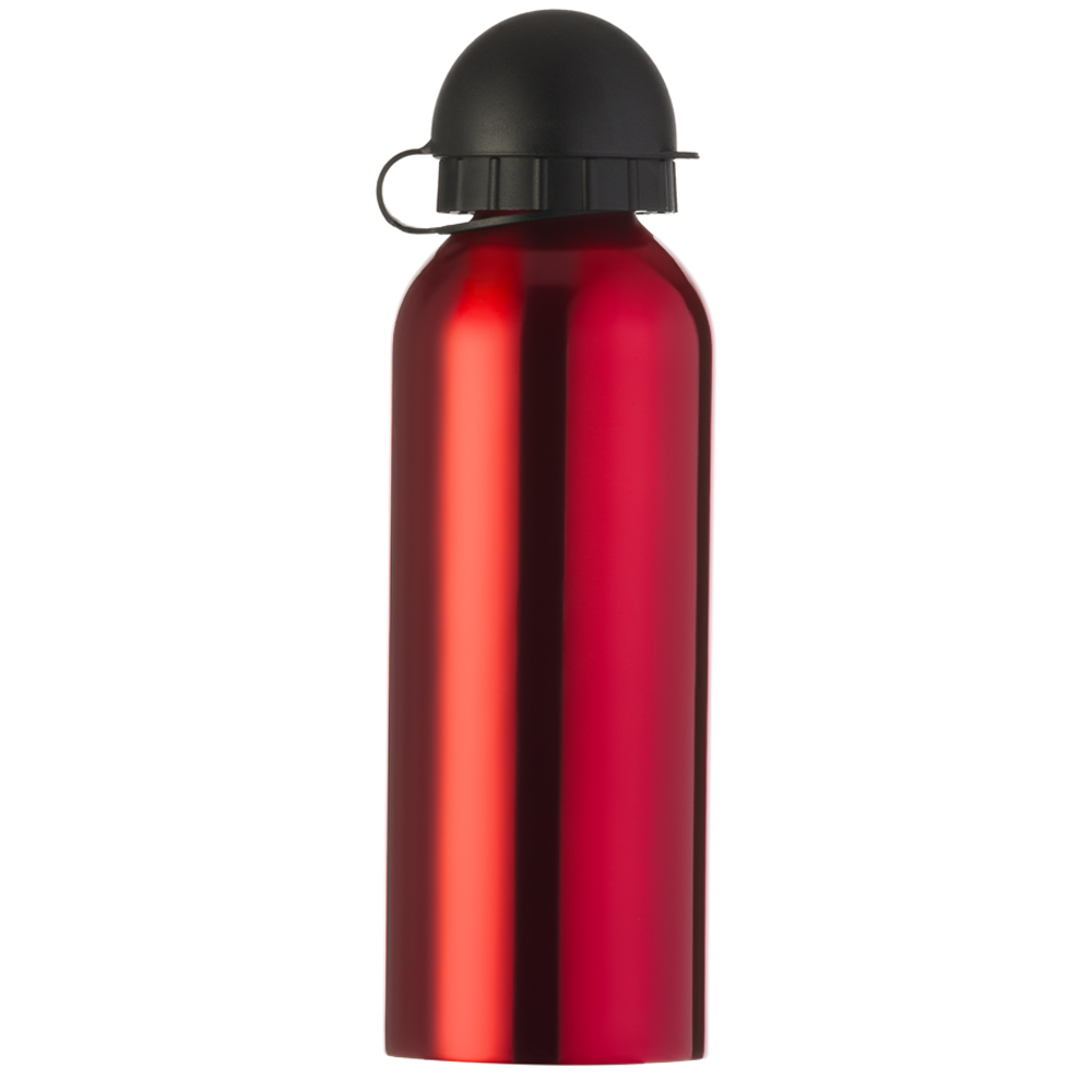 GARRAFA SQUEEZE DE ALUMINIO VERMELHA COM TAMPA 500ML