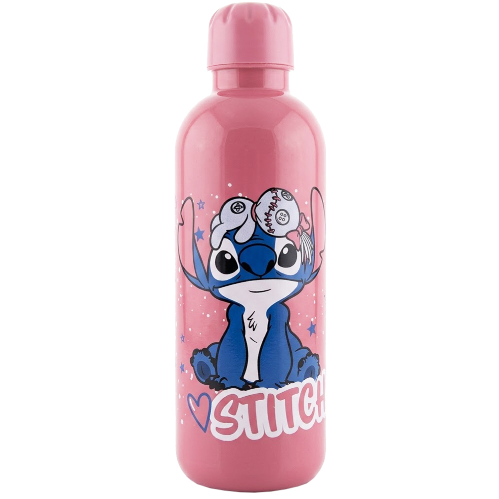 GARRAFA SQUEEZE DE PLASTICO PET REFIL STITCH 600ML